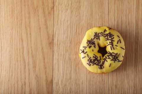 Yellow donut Stock Photos