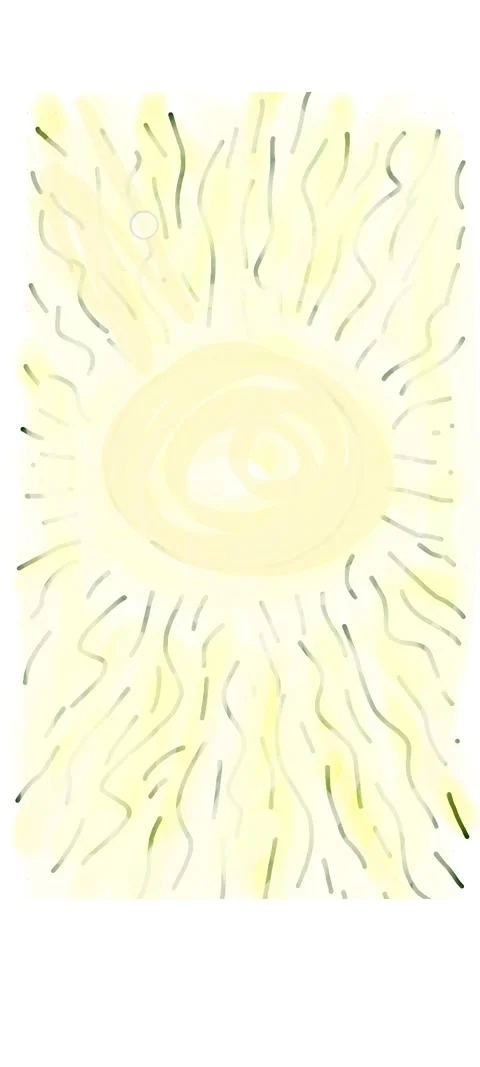 Yellow Doodle Sun Shape Background Stock Footage 329771345