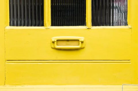 Yellow door Stock Photos