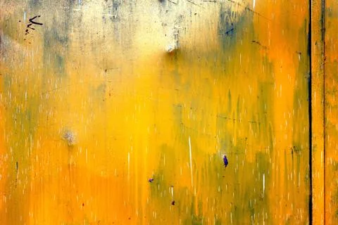 Yellow door texture background Stock Photos