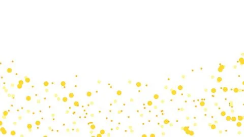 Yellow Dot Pattern  Scattered Abstract Background with White Space and Dyna.. Stock Illustration