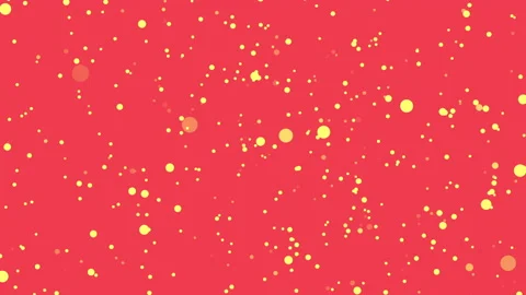 Yellow dot scatter on Red background Stock Footage 151099076