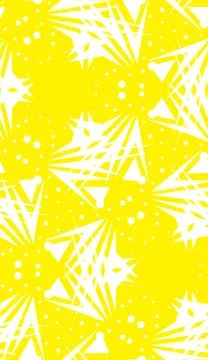 Yellow Dots and Triangle Shapes 스톡 일러스트
