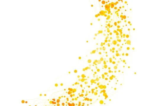 Yellow dots background connection Stock Illustration