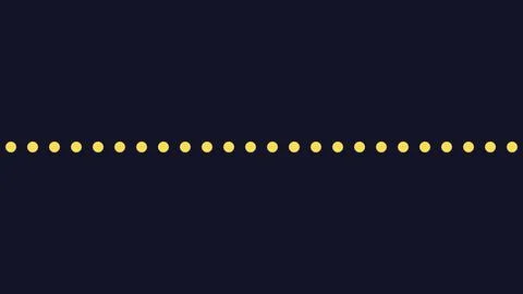 Yellow dotted line pattern on dark background Stock Illustration
