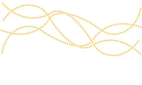 Yellow dotted lines on white background dots abstract イラスト素材