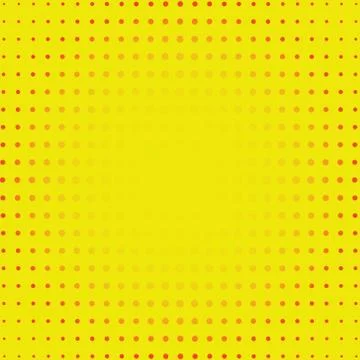 Yellow Dotty Retro Comic Book Style Background, pop art vector illustration Stock Illustration
