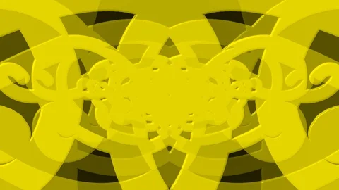 Yellow Double 4K Loop Move Stock Footage 100229423