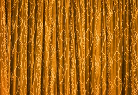 Yellow drapes - background Stock Photos