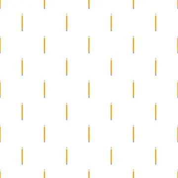 Yellow drawing pencils seamless pattern background Illustration