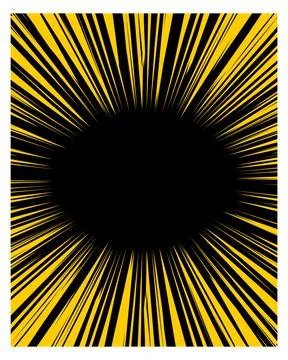 Yellow dynamic background. Abstract motion lines banner イラスト素材