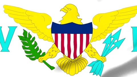Yellow eagle emblem with shield and arrows on white background Video stock 343574015