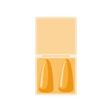 Yellow earplug for sleep on white background. Elements bedtime for lifestyle  Stock Illustration