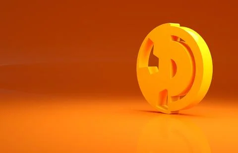 Yellow Earth core structure crust icon isolated on orange background. Minimalism Stock Illustration