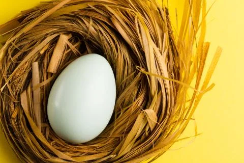 Yellow Easter background Stock Photos