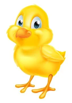 Yellow Easter Chick Stock Illustration