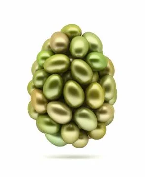 Yellow easter eggs. Illustrazione stock