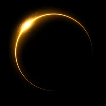 Yellow Eclipse, Suitable For Product Advertising, Natural Events, Horror Co.. イラスト素材