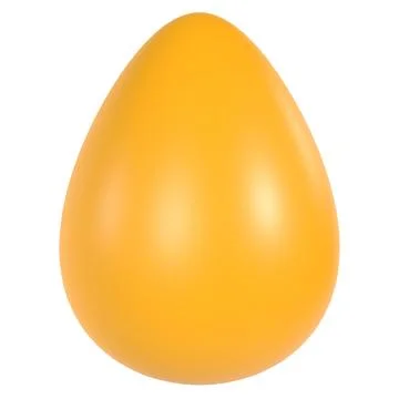 Yellow Egg isolated on white background Stock Illustration