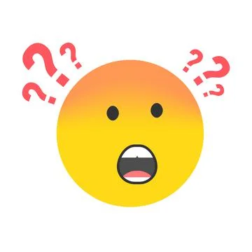 The yellow emotion is interested in different. Vector illustration. Stock Illustration