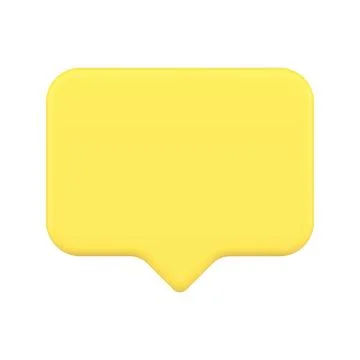Yellow empty quick tips social networks follow like message alert template re Illustrazione stock