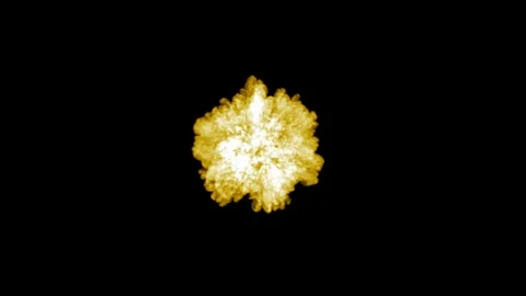 Yellow energy blast Stock Footage 92994556