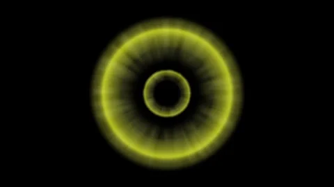 Yellow Energy Circle Background | Abstract Light Effect Animation Stock Footage 316166782