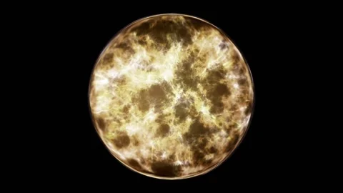 Yellow energy source within a crystal ball 스톡 동영상 198940478