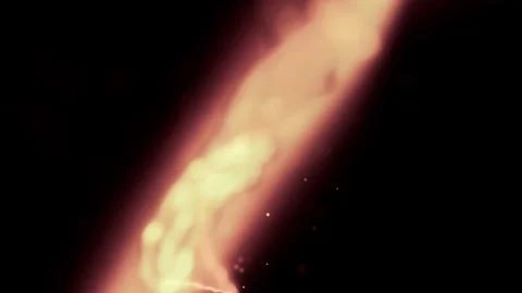 Yellow energy wave flow lines Stock Footage 72856233