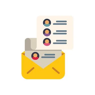 Yellow envelope with cv resume representing job search and recruitment Illustrazione stock