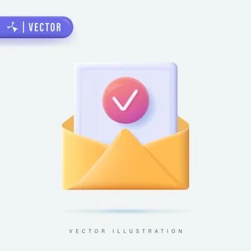 Yellow Envelope Stock Illustration