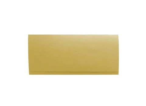 Yellow envelope isolated on white Stock Photos