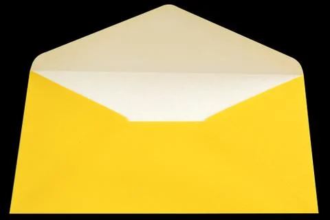 Yellow envelope Stock Photos