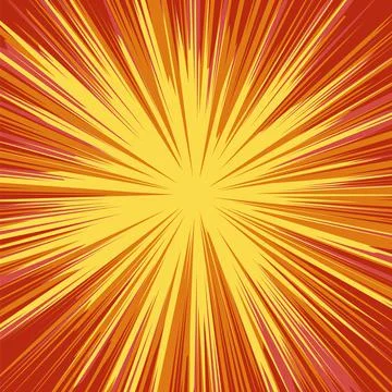 Yellow Explode Flash, Cartoon Explosion, Star Burst Illustrazione stock