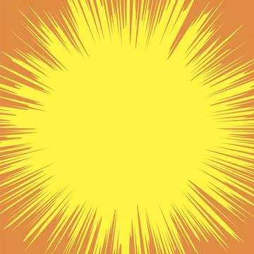 Yellow Explode Flash, Cartoon Explosion, Star Burst 스톡 일러스트