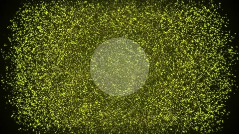 Yellow exploding particles background Stock Footage 172170015