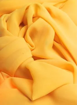 Yellow fabric Stock Photos