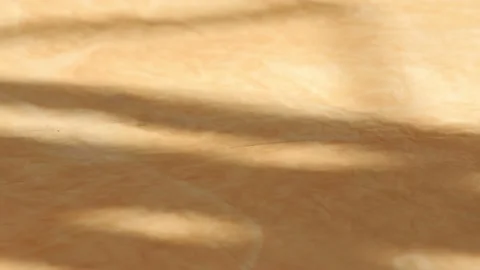 Yellow fabric sways from the wind. Video stock 142384730
