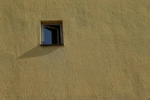 Yellow facade wall Foto stock