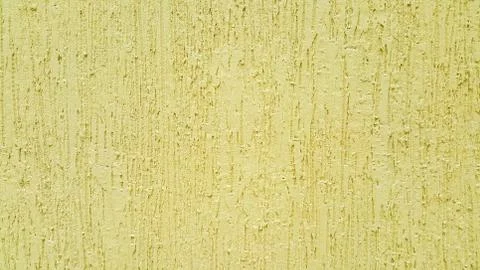 Yellow facade wall, rain concept, rain background Stock Photos