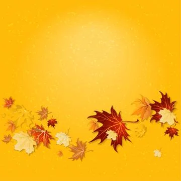 Yellow fall background Stock Illustration