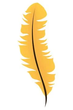 Yellow feather bird イラスト素材