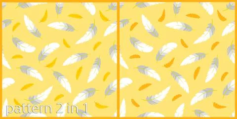 The yellow feathers of a bird pattern vector Stock Illustration