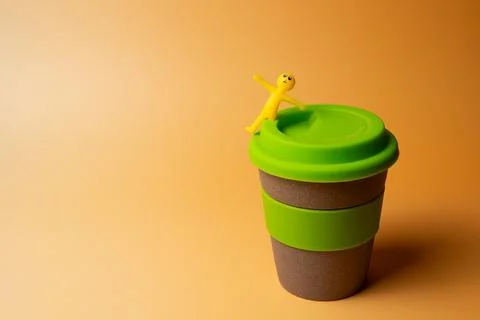 Yellow figurine Stock Photos