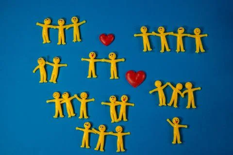 Yellow figurines Stock Photos