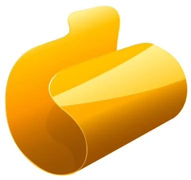 Yellow file folder 스톡 일러스트