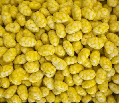 Yellow filled chocolate Stock Photos