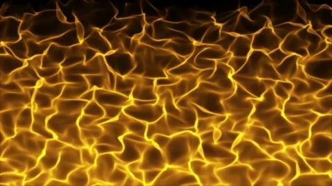 Yellow fire form particles, 4k video fire background Video stock 277683873