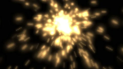 Yellow fire spark scatter around from an area. 4k digital motion texture Vídeos de archivo 171164455