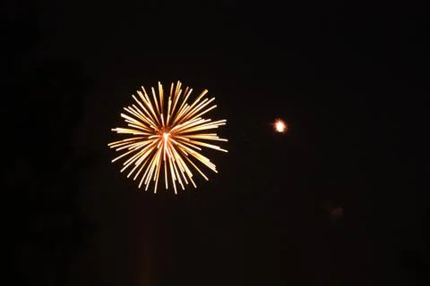 Yellow Firework Stock Photos